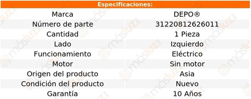 Faro Izq Elctrico S/motor P/halog Renault Megane 07/10 Foto 4