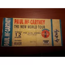 Paul Mc Cartney Entrada . The New World Tour 93