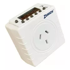 Timer Digital Programable Enchufable Zurich Compacto