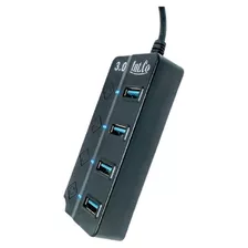 Hub Usb Int.co 4 Puertos 3.0 Hi-speed Carga Celular