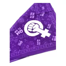 Pañuelo Bandana Morado Ni Una Menos Feminismo Patriarcado