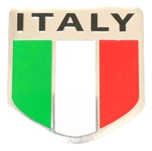 Emblema Tipo Escudo Bandera Italia Auto Adhesivo Para Fiat Foto 2