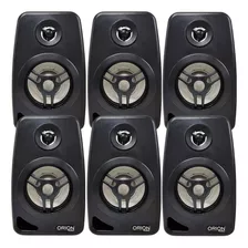 6 Caixa De Som Ambiente Tsr Orion Preta 4 Polegadas 55w Rms