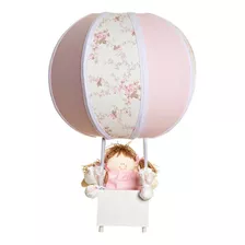 Abajur/ Luminária Balão Boneca Menina Quarto Bebê E Infantil Cor Da Cúpula Boneca Rosa