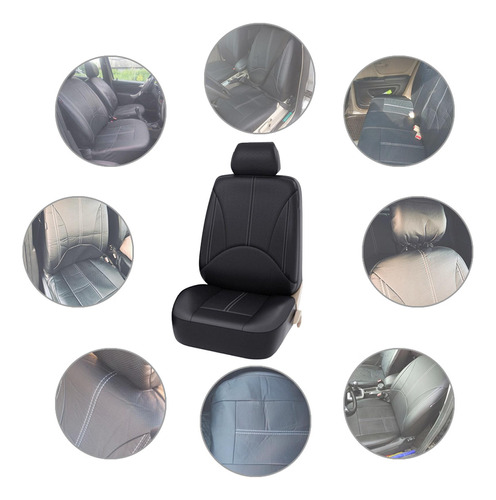 Fundas De Asiento De Coche De Cuero Pu, Lavables, Duraderas, Foto 7