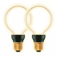 Lampara Led Unifilamento Brillo Ajustable 8w Retro Globo X2