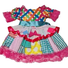 Vestido Caipira Bebê Festa Junina A Partir De 4 Meses Junino