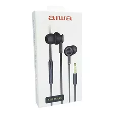 Audífonos Aiwa Aw1- Wave Con Microfono Y Comandos Gris