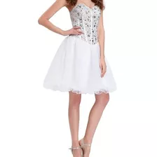 Vestido Branco Curto De Festa - 42/44