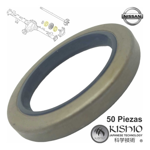 50 Reten Interior Maza Traseros Nissan Pickup D21 2.4l 05-08 Foto 6