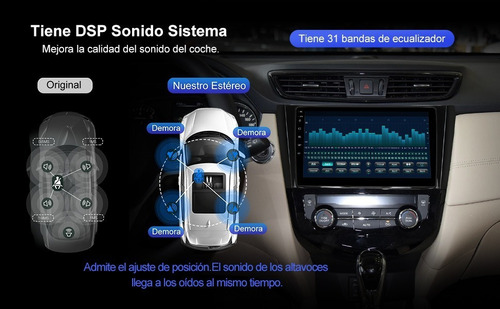 Radio Android 10 2gb Para Nissan Qashqai Xtrail 2013-2020 Foto 7
