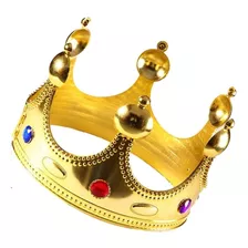 Coroa Infantil Crianças Rei Rainha Dourada Cosplay Festas