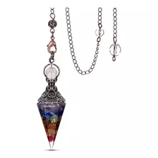Pendulo De Cristales Curativos De 7 Chakras Para Adivinación