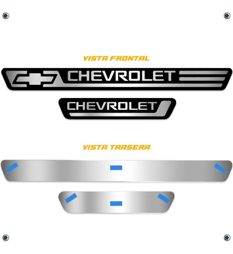 Embellecedor Estribos Chevrolet Aluminio 4 Puertas Foto 4