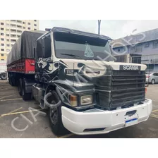 Conjunto Scania 112h Ano 1985 6x2 + Carreta Grade Alta 1998 