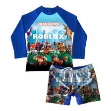 Conjunto De Traje De Baño Niño Niña Roblox