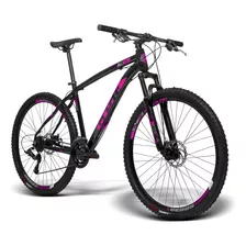 Mountain Bike Gtsm1 Ride New Aro 29 Freio À Disco Mecânico Câmbios Gts Tsi 21v Cor Preto/rosa Quadro 17