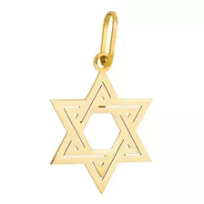 Pingente Estrela De Davi Em Ouro 18k 750 Judaísmo