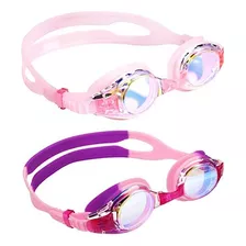 Gafas De Natación Niños X2u Aegend Rosa Y Lavanda