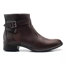 Bota Coturno Cano Curto Salto Baixo Inverno Casual Casual