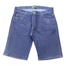 Bermudas Jeans Plus Size Masculina Grande Elastano