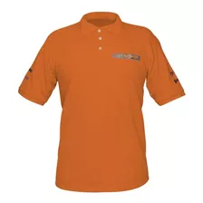 Playera Tipo Polo Naranja, Para Caballero, Talla G, Truper