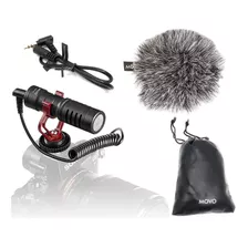 Movo Vxr10 Universal Video Microfono Con Shock Mount Color Negro