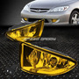 For 04-05 Honda Civic Dx Hx Smoked Lens Bumper Driving F Sxd