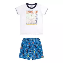 Pijama Masculino Infantil Elian Level Up