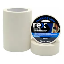 Cinta Masking Tape - Enmascarar - 36mm X 40m - Rex 6 Unid 