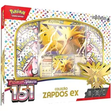 Box Pokémon Coleção Especial Escarlate Violeta 151 Zapdos Ex