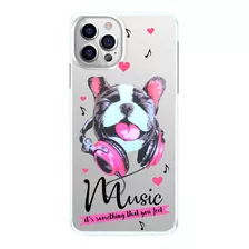 Capinha Cachorro Com Fone Música Musico Capa De Celular