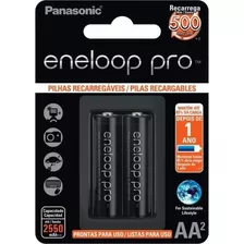 Panasonic Eneloop Pro Pilhas Aa Recarregáveis 2550mah 1,2v