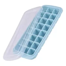 Forma De Gelo Silicone Com Tampa Papinha Prática 24 Cubos