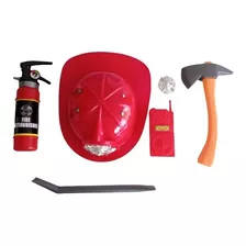 Juguete Para Niño Kit Accesorios De Bombero