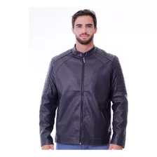 Jaqueta Térmica Para Motoboy De Couro Escuro Masculina