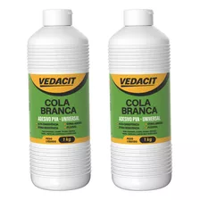 Kit 2 Cola Universal Branca Pva Universal 1kg Artesanato Mad