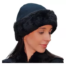 Touca Gorro Feminino Pelúcia Inverno Região De Clima Frio 