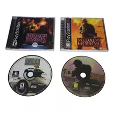 Medal Of Honor + Medal Of Honor Underground Ps1 Midia Preta!