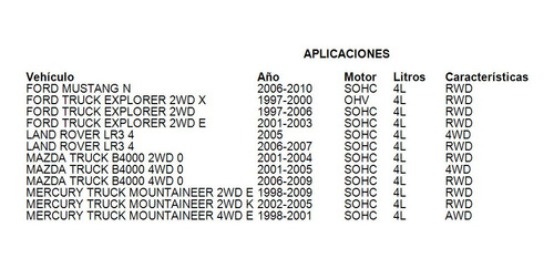 Tensor Cadena Land Rover Lr3 4 2006 - 2007 Sohc 4l Rwd Gas Foto 2