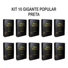 Kit 10 Gigante Luxo Popular Preta - Com Harpa 