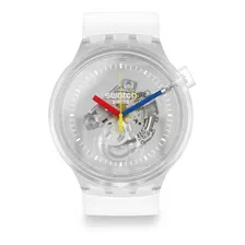 Reloj Swatch So27e100 Big Bold Jellysfish Color Del Bisel Transparente Color Del Fondo Transparente