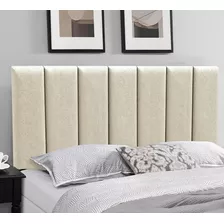 Cabeceira Estofada Para Cama Box Paris 140 Cm Marca Estilo