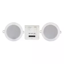 Kit Bocina Techo 3 Pulgadas Mp3-usb Ks-03 Fonestar Color Blanco