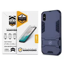 Capa Armor E Película Nano Vidro iPhone XS Max - Gs