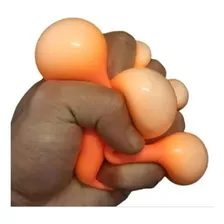 Squishy Ball Pelota Antiestress Scuishies Poppi Color Naranja