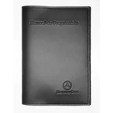 Capa Porta Manual Proprietário P Mercedes Benz Couro Eco