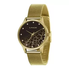 Relógio Lince Feminino Ref: Lrg4716l Q1kx Dourado Onça