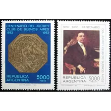 1982 Cent Jockey Club- Argentina (sellos) Mint Gj 2074/75