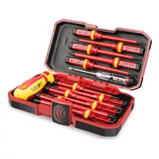Hurricane V Insulated Electrician Screwdriver Set, All-in-o.